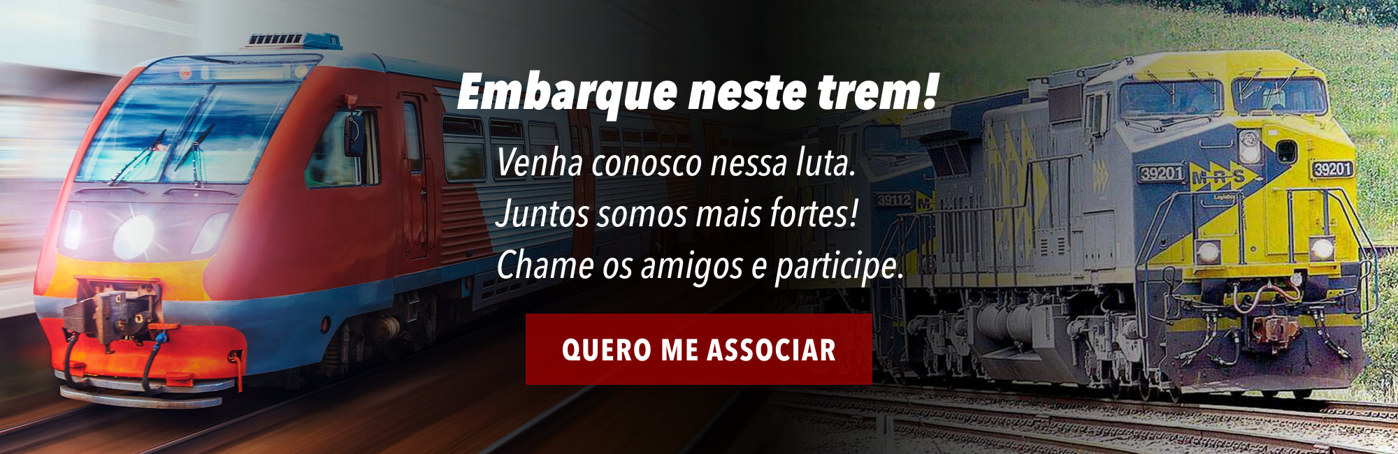 Banner convidando para associação ao sindicato